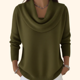 Beatrice | Draped Cowl Collar Jumper