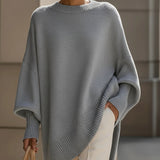 Beatrice | Draped Asymmetric Hem Jumper