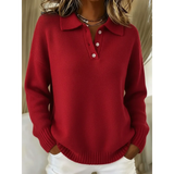 Flora | Relaxed Polo-Collar Jumper