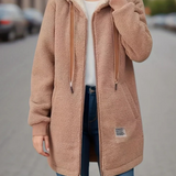 Krista | Warm Teddy Gilet with Hood for Women