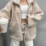 Elsie | Teddy Fleece Zip Jacket