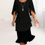 Patricia | Elegant Comfort Ruffle Dress