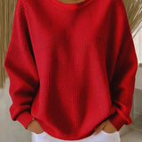 Ivy | Waffle-Knit Oversized Jumper