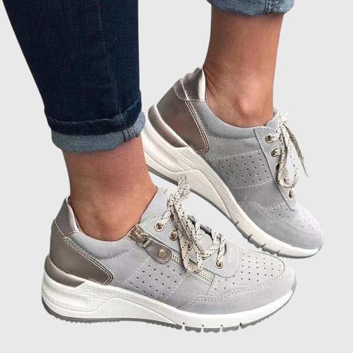 Hilda | Chunky Two-Tone Suede Trainers