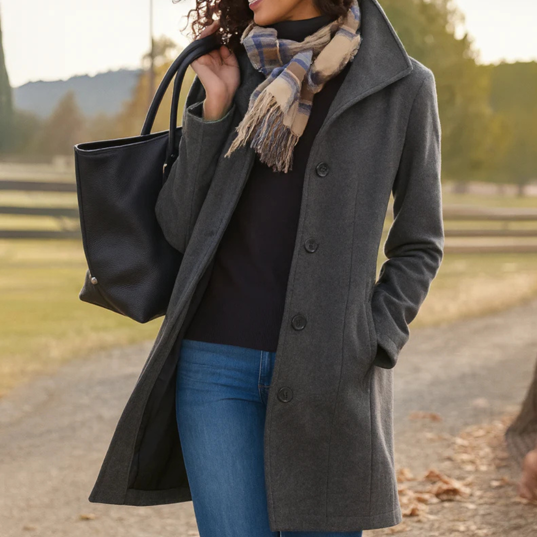 Adelaide | Classic Button Placket Coat