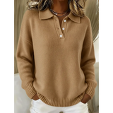 Flora | Relaxed Polo-Collar Jumper
