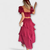 Elisa - Dress with Ruffle Details