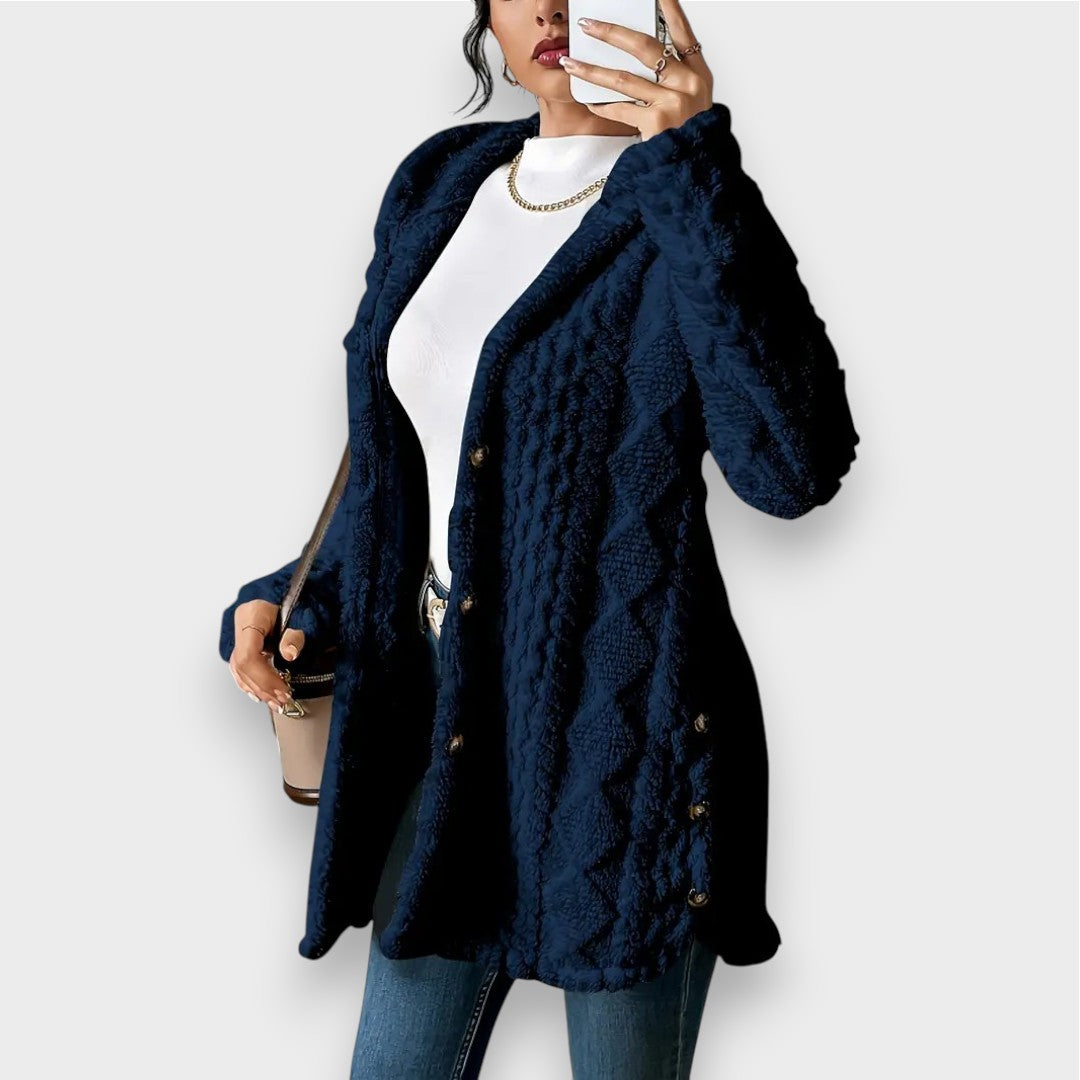 Charlotte | Plush Hooded Cardigan