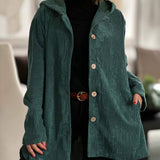 Cordia | Comfortable Cord Jacket with Hood