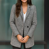 Edith | Textured Tweed-Weave Coat