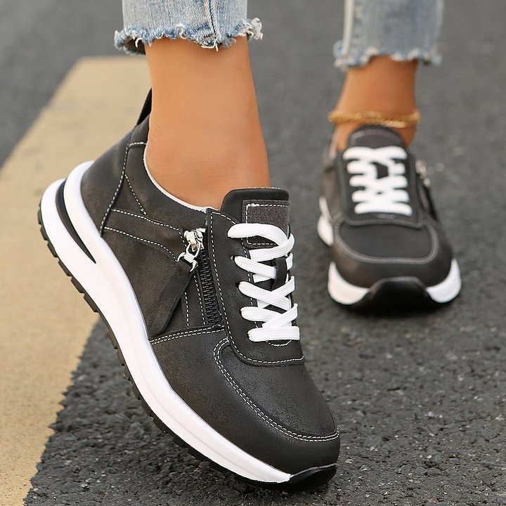 Marjorie | Metallic Chunky Trainers