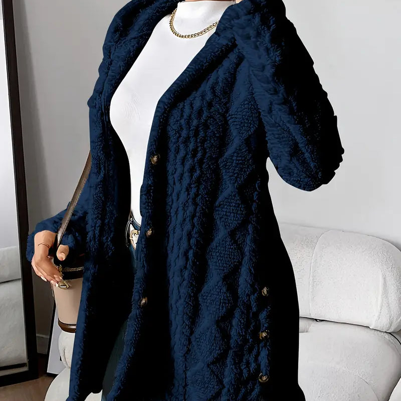 Sara - Fluffy Hooded Jacket