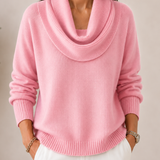 Caralina™ | Elegant Cowl Neck Knit Jumper