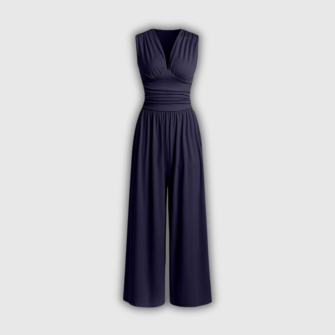 Charity – Chic Sleeveless Wide-Leg Jumpsuit