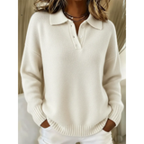 Flora | Relaxed Polo-Collar Jumper