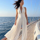 Aitana | Halter Neck Wide Leg Jumpsuit