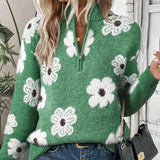 BLOOM | Pullover with Zip Collar