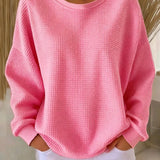 Ivy | Waffle-Knit Oversized Jumper