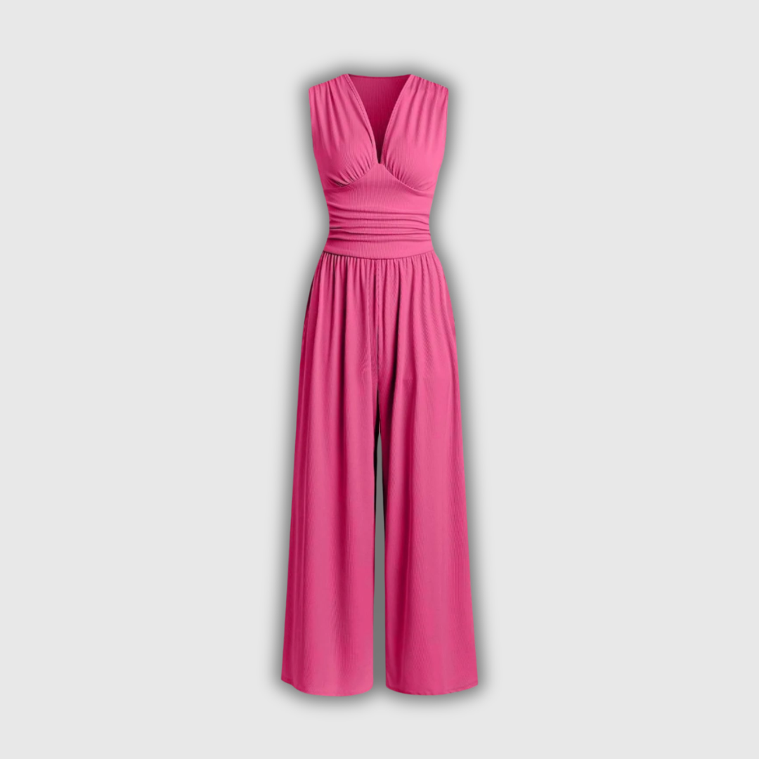 Charity – Chic Sleeveless Wide-Leg Jumpsuit