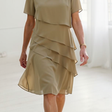 Linda | Elegant Comfort Ruffle Dress