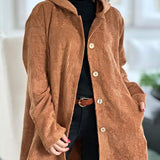 Cordia | Comfortable Cord Jacket with Hood