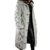 Winifred | Cable-Knit Hooded Cardigan