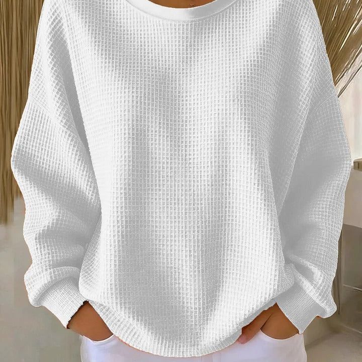 Ivy | Waffle-Knit Oversized Jumper