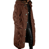 Winifred | Cable-Knit Hooded Cardigan