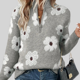 BLOOM | Pullover with Zip Collar