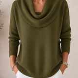 Caralina™ | Elegant Cowl Neck Knit Jumper