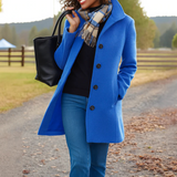 Evelyn | Classic Winter Coat with Button Placket