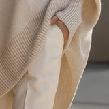 Beatrice | Draped Asymmetric Hem Jumper