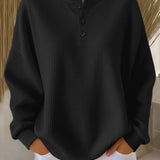 Mabel | Cosy Waffle Henley Tops