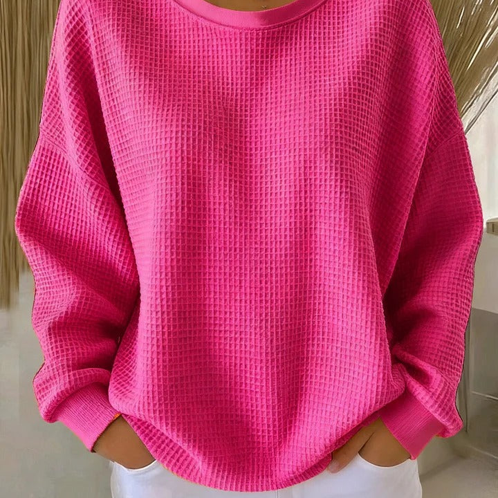 Ivy | Waffle-Knit Oversized Jumper