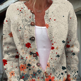 Cordelia | Vintage Floral Knit Cardigan