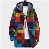 Rosalind | Fleece-Lined Hooded Colour-Block Jacket