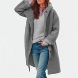 Maude | Hooded Longline Wool-Blend Coat