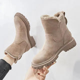 Nora | Fur-Trimmed Suede Winter Boots