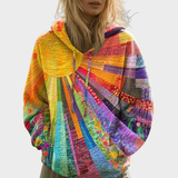 Luana | Colourful Quilted Hoodie