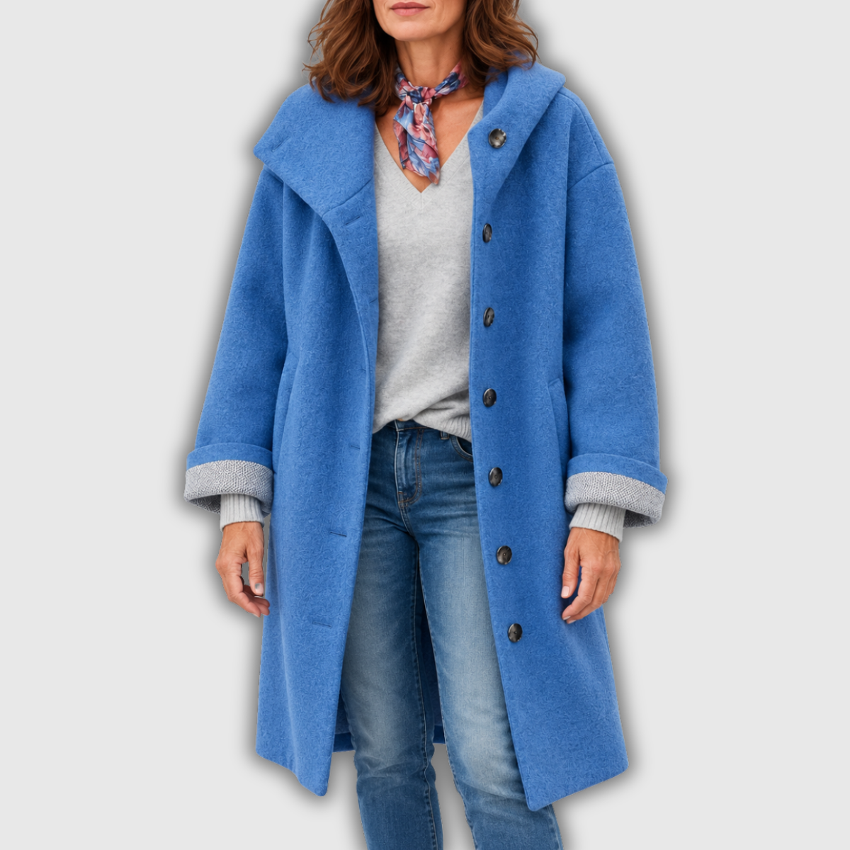 Maude | Hooded Longline Wool-Blend Coat