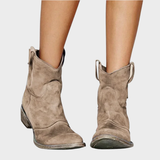 Hazel | Western-Style Suede Ankle Boots
