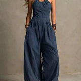 Mariana | Elegant jumpsuit with crossover neckline