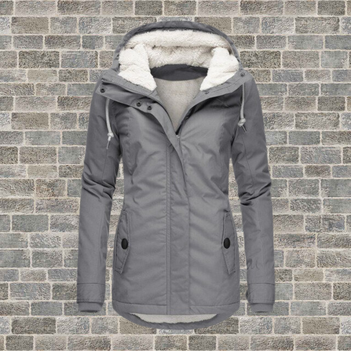 Elsie | Pleated Hooded Winter Coat