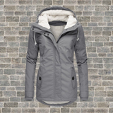 Elsie | Pleated Hooded Winter Coat