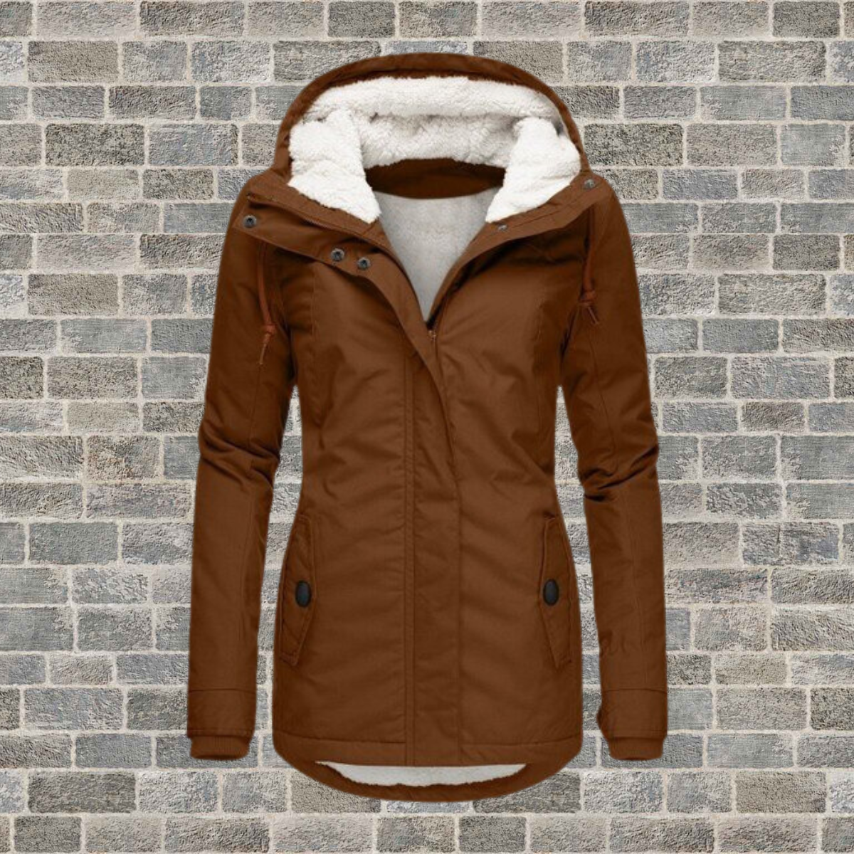 Elsie | Pleated Hooded Winter Coat