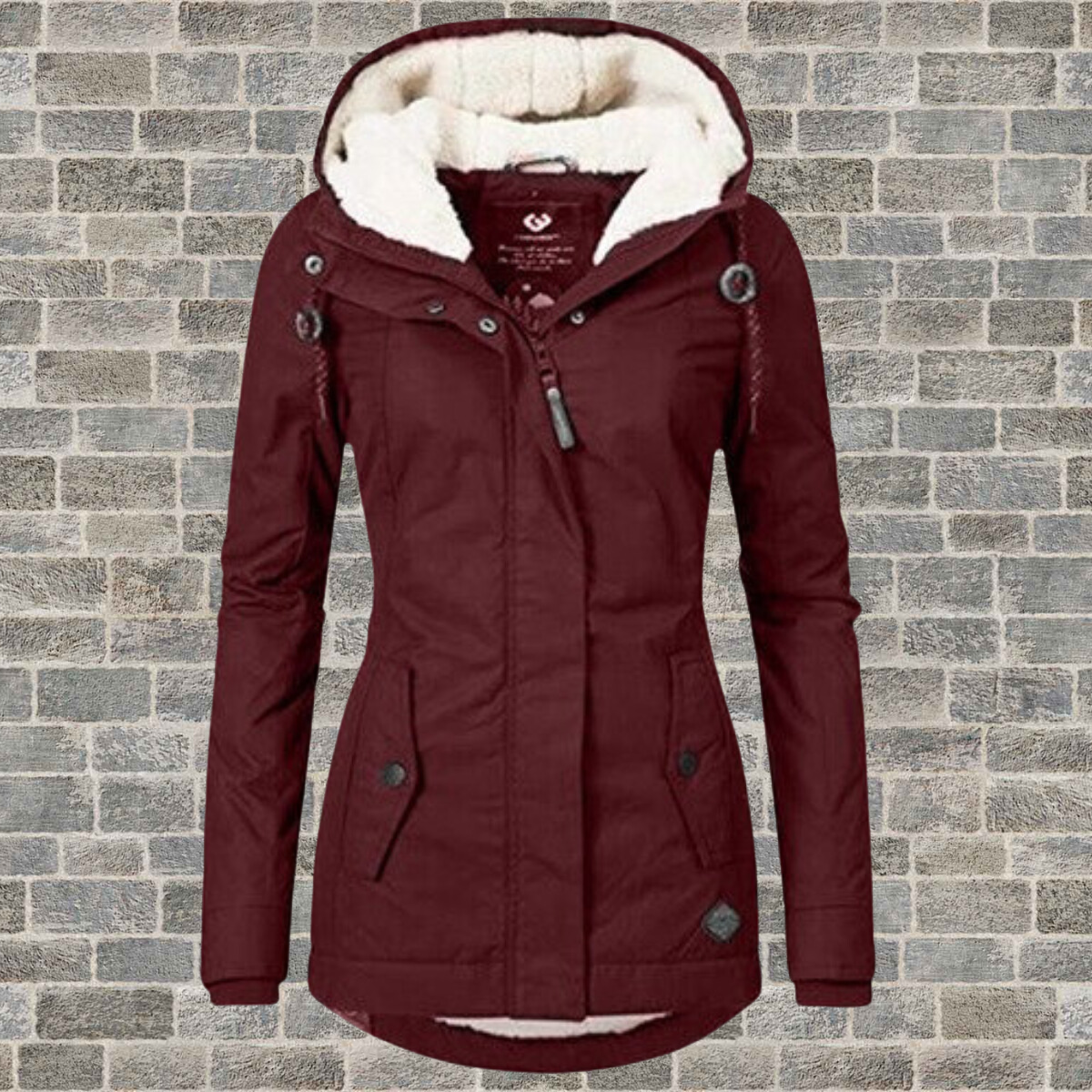 Elsie | Pleated Hooded Winter Coat