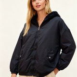 Flora | Hooded Fleece-Lined Winter Coat