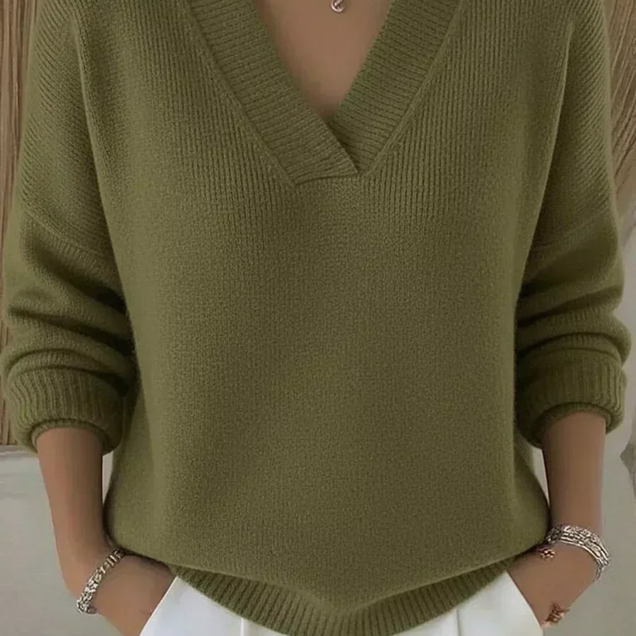 Rosalind | Relaxed V-Neck Jumper