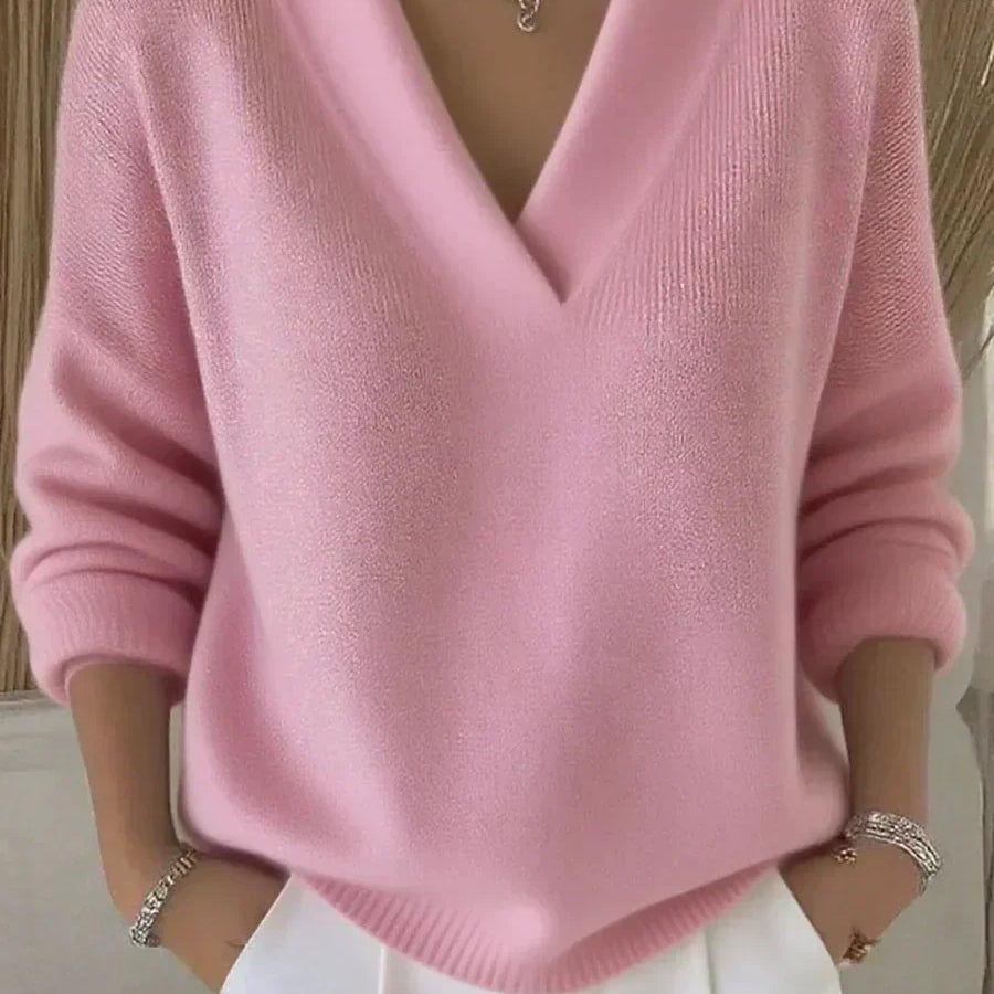 Rosalind | Relaxed V-Neck Jumper