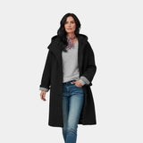 Maude | Hooded Longline Wool-Blend Coat